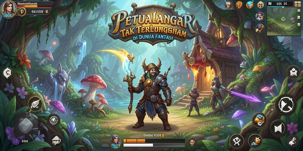 Tampilan gameplay menakjubkan di dunia petualangan 66K.