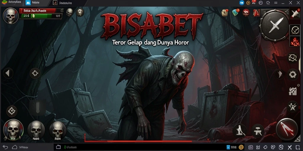 Tampilan gameplay BISABET yang menakutkan dan mencekam.