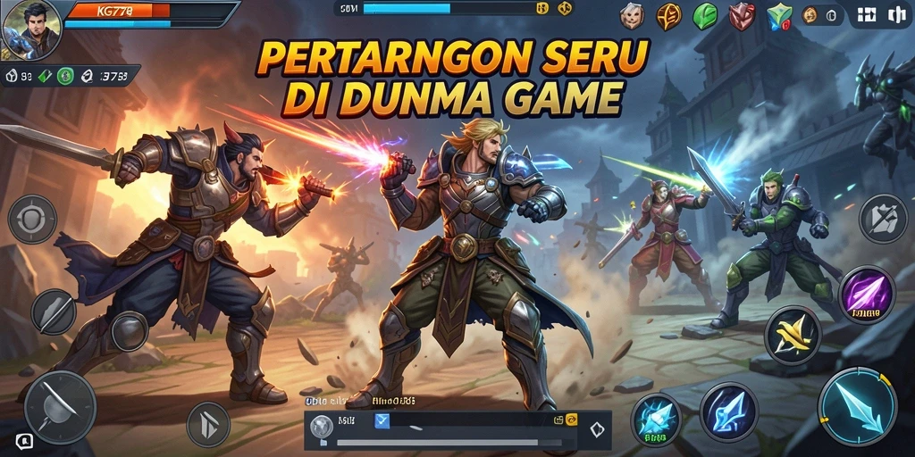 Tampilan pertarungan epik dalam KG778 dengan karakter yang beraksi.