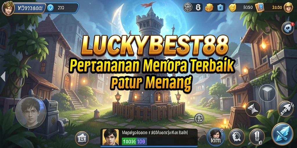 Tangkapan layar menunjukkan aksi intens dengan pertahanan menara yang kuat.
