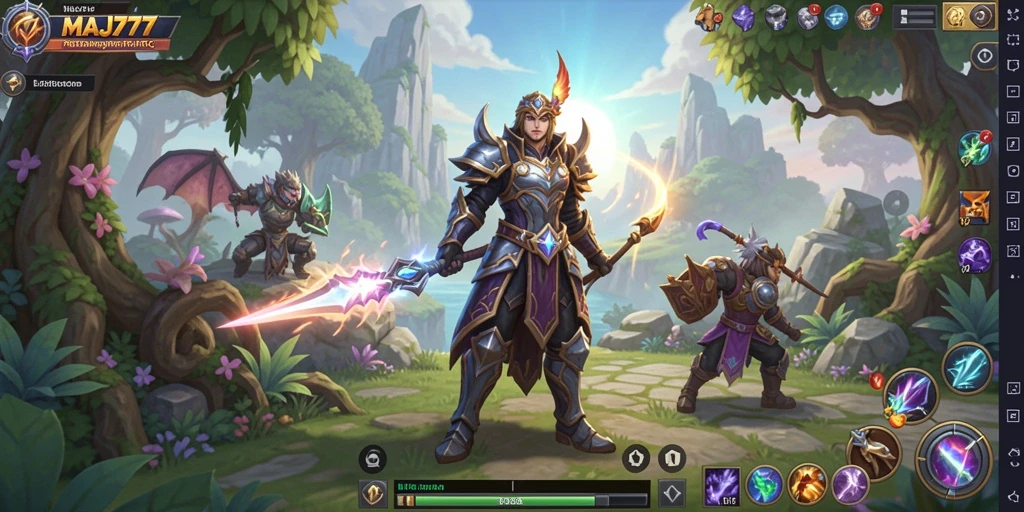 Tampilan gameplay seru dalam dunia ARPG penuh petualangan.