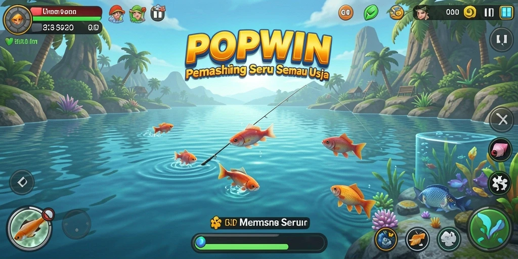 Tangkapan ikan yang nyata dan seru di dunia POPWIN.