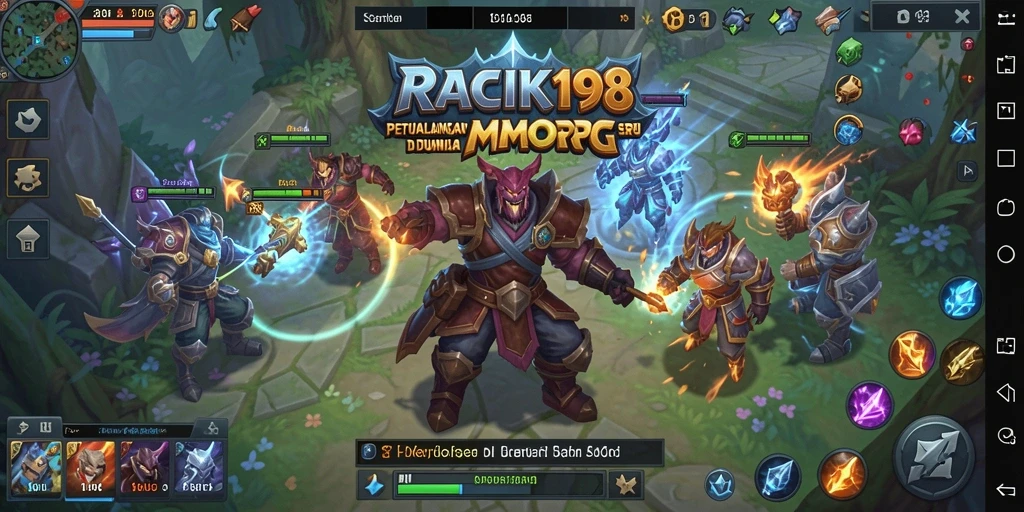 Tangkapan layar utama dari gameplay RACIK198 yang menampilkan pertarungan seru dan grafis yang menakjubkan.