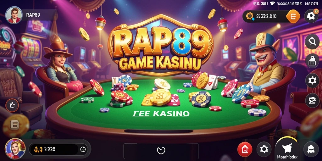 Tampilan utama gameplay Kasino dari RAP89 yang menarik dan mendebarkan.