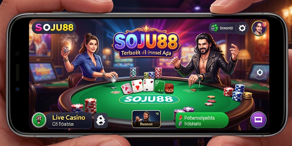 Tampilan gameplay Live Casino SOJU88 yang menarik dan interaktif.